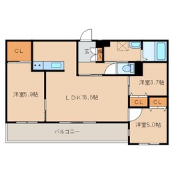 アルテマイスター堀川の物件間取画像